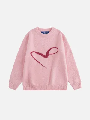 Aelfric Eden Line Heart Graphic Sweater