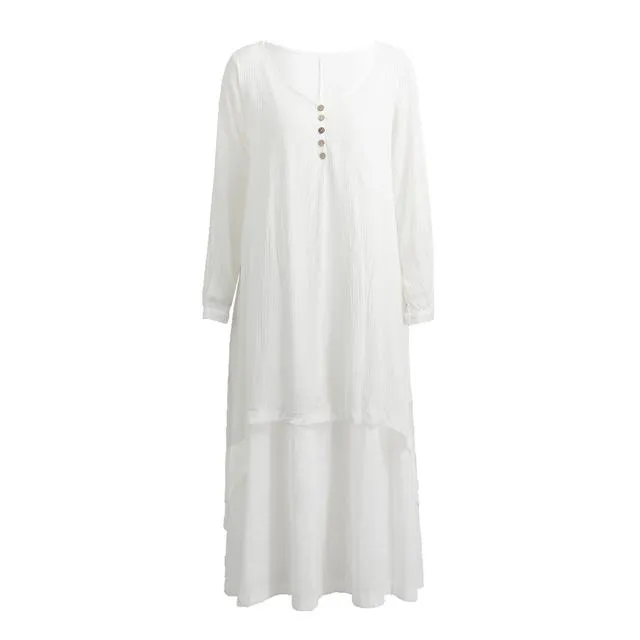 Asymmetrical Double Layered Irene Dress