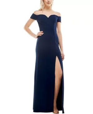 B. Darlin Juniors' Off-The-Shoulder Gown