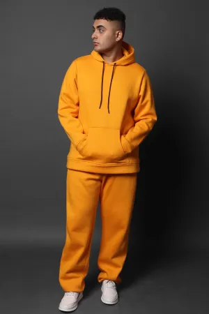 Basic Gold Yellow Hoodie Co-Ord Set#19