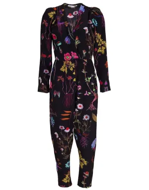 Black Floral Print Michelle Jumpsuit