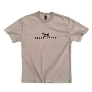 Black Sheep OG Logo Heavy Weight Faded Tee Vintage Khaki