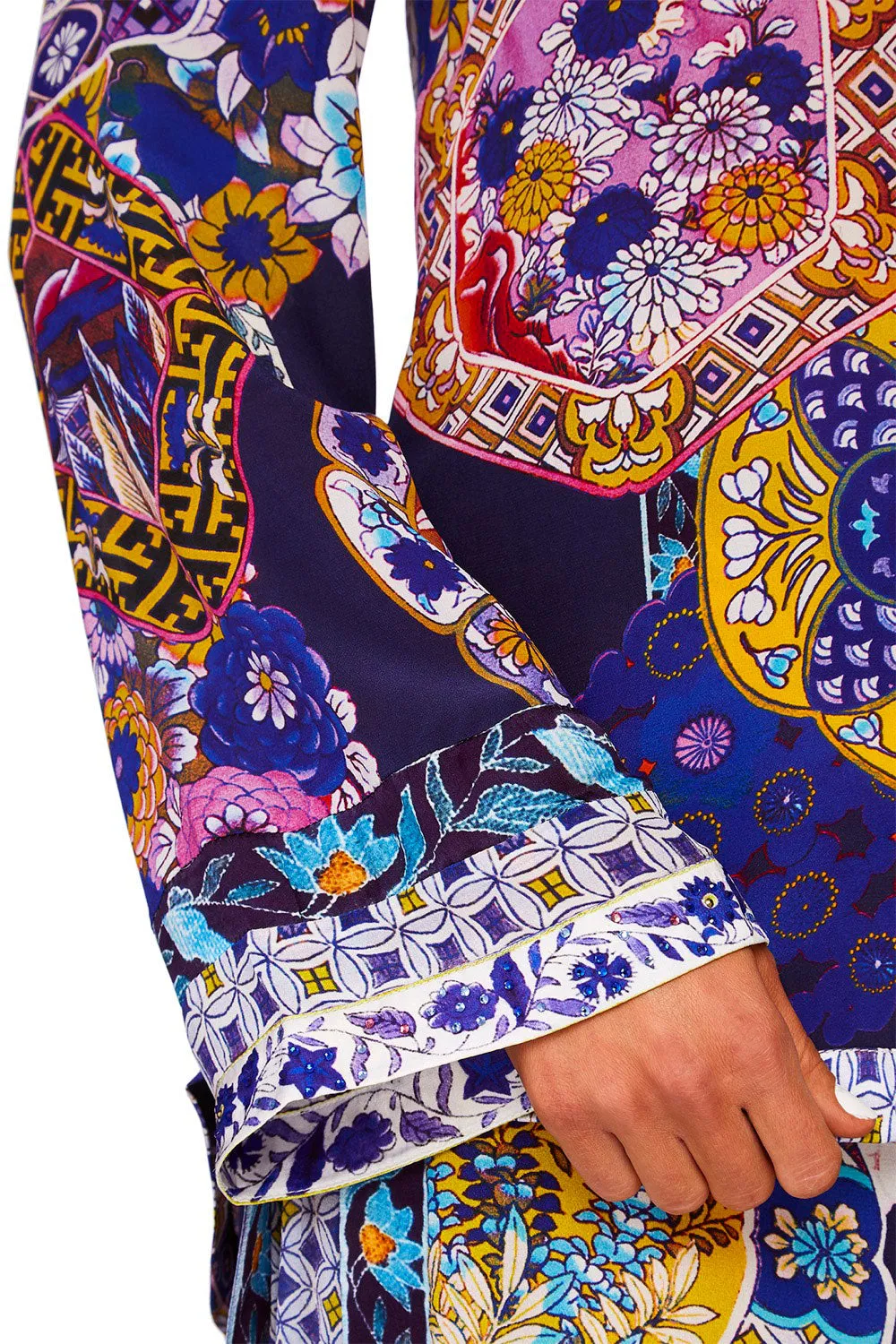 BUTTON DOWN SHIRT WITH CONTRAST STAR GAZER
