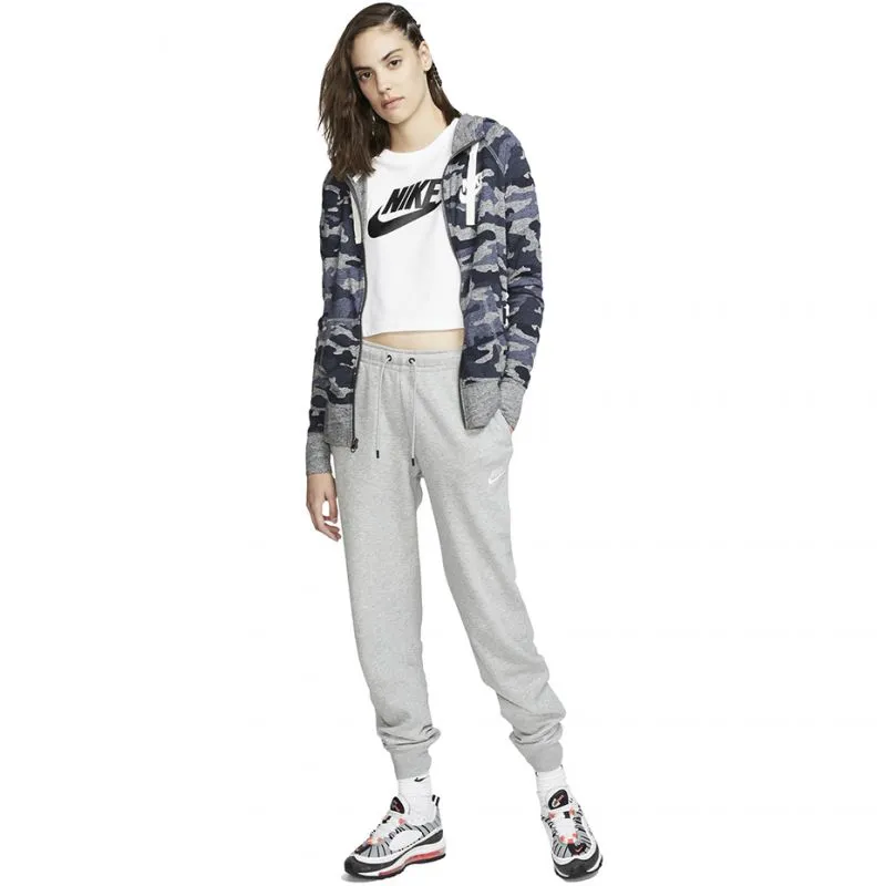 Cozy Women's Fleece Jogger Pants with Elastic Waist and Pockets - Gray/Silver