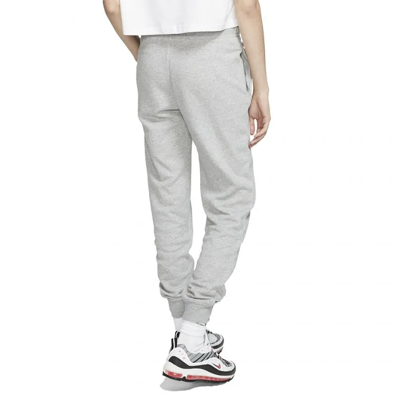 Cozy Women's Fleece Jogger Pants with Elastic Waist and Pockets - Gray/Silver