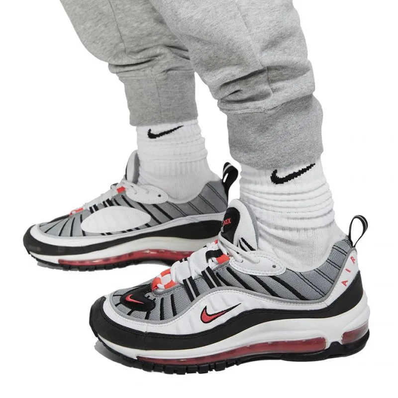 Cozy Women's Fleece Jogger Pants with Elastic Waist and Pockets - Gray/Silver