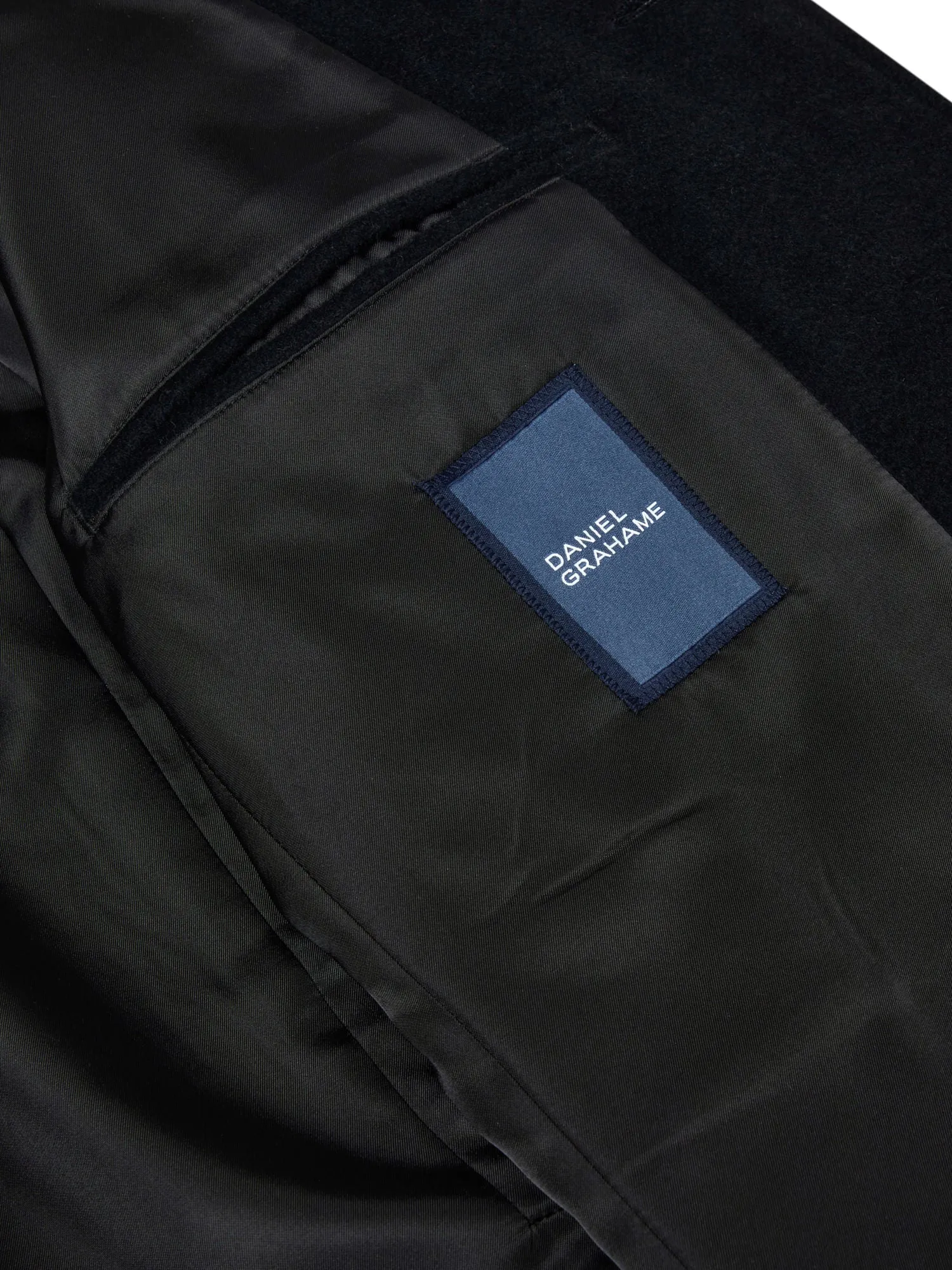 Daniel Grahame Watson Regular Fit Overcoat - Black