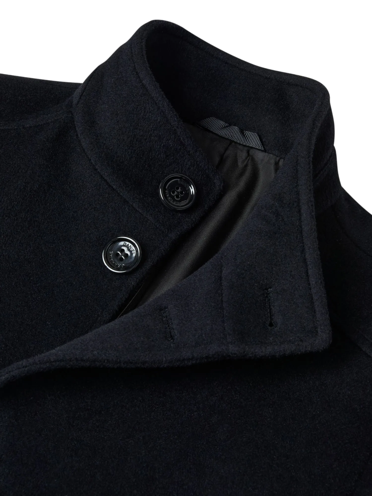 Daniel Grahame Watson Regular Fit Overcoat - Black
