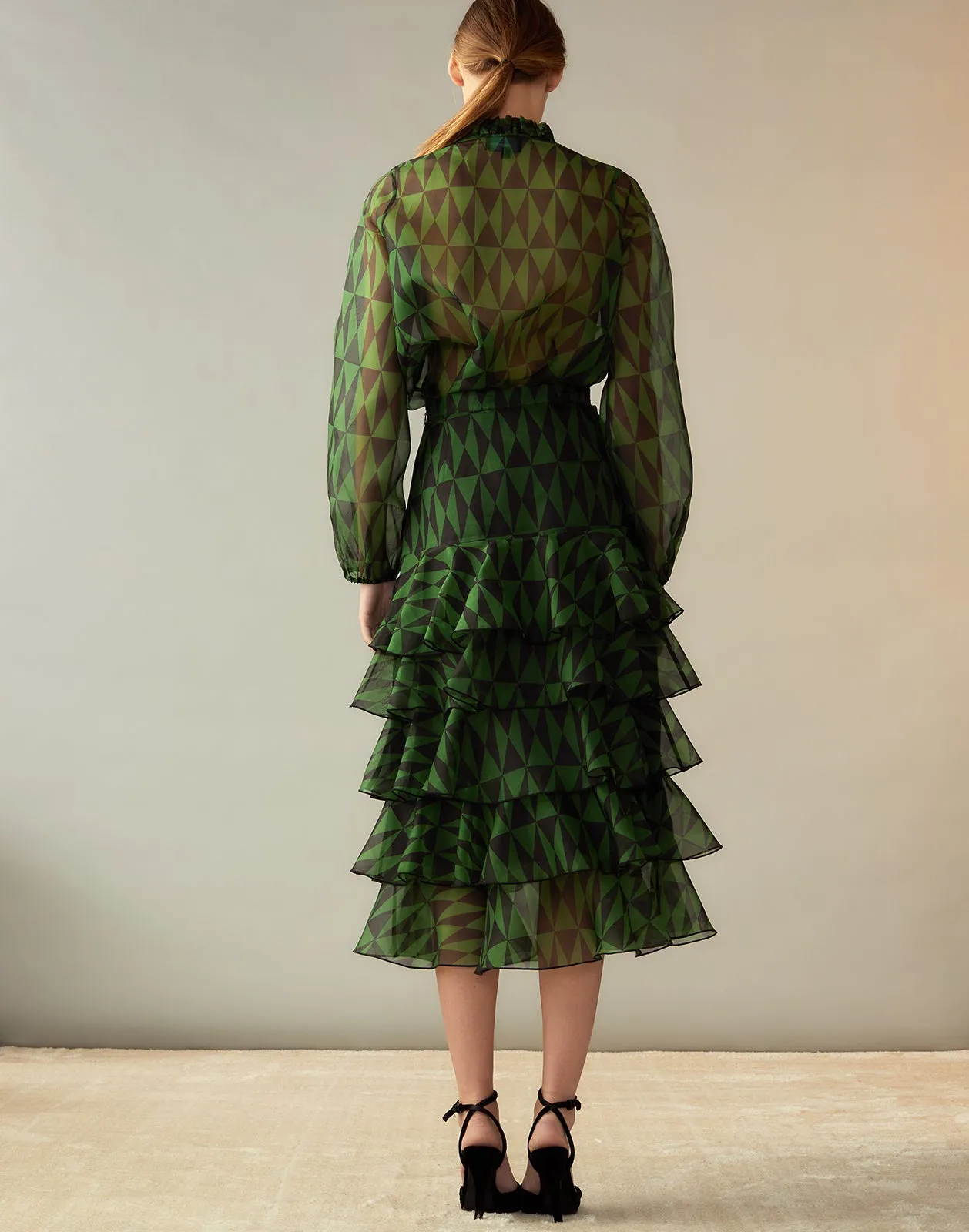 Evergreen Silk Organza Shirt