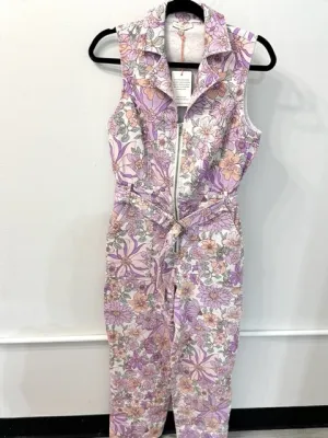 Floral Belted Jumpsuit
