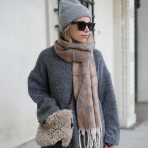 Fluffy Leopard Print Scarves