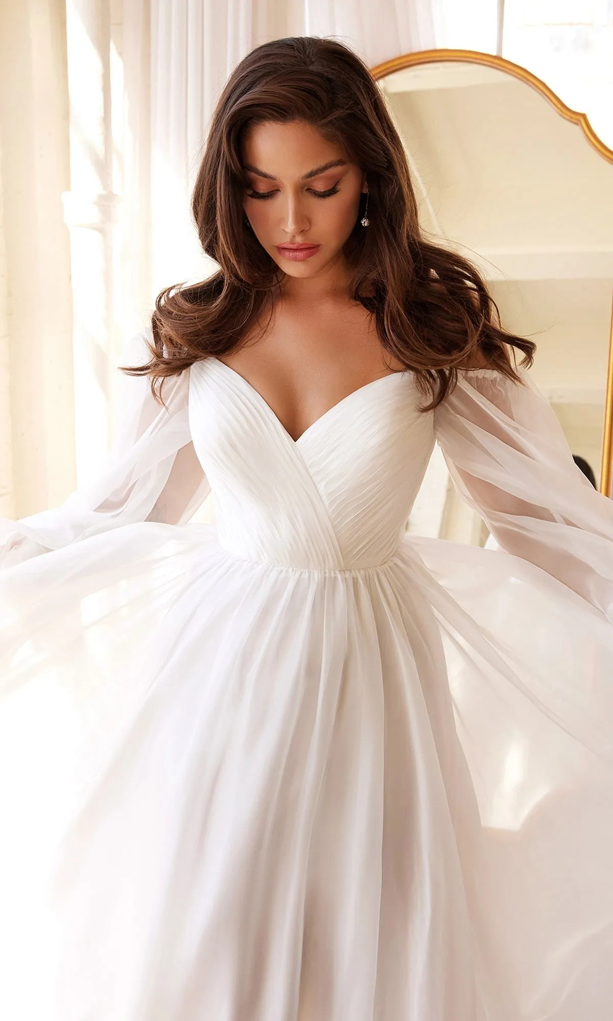 Formal Long Dress CD243W By Ladivine