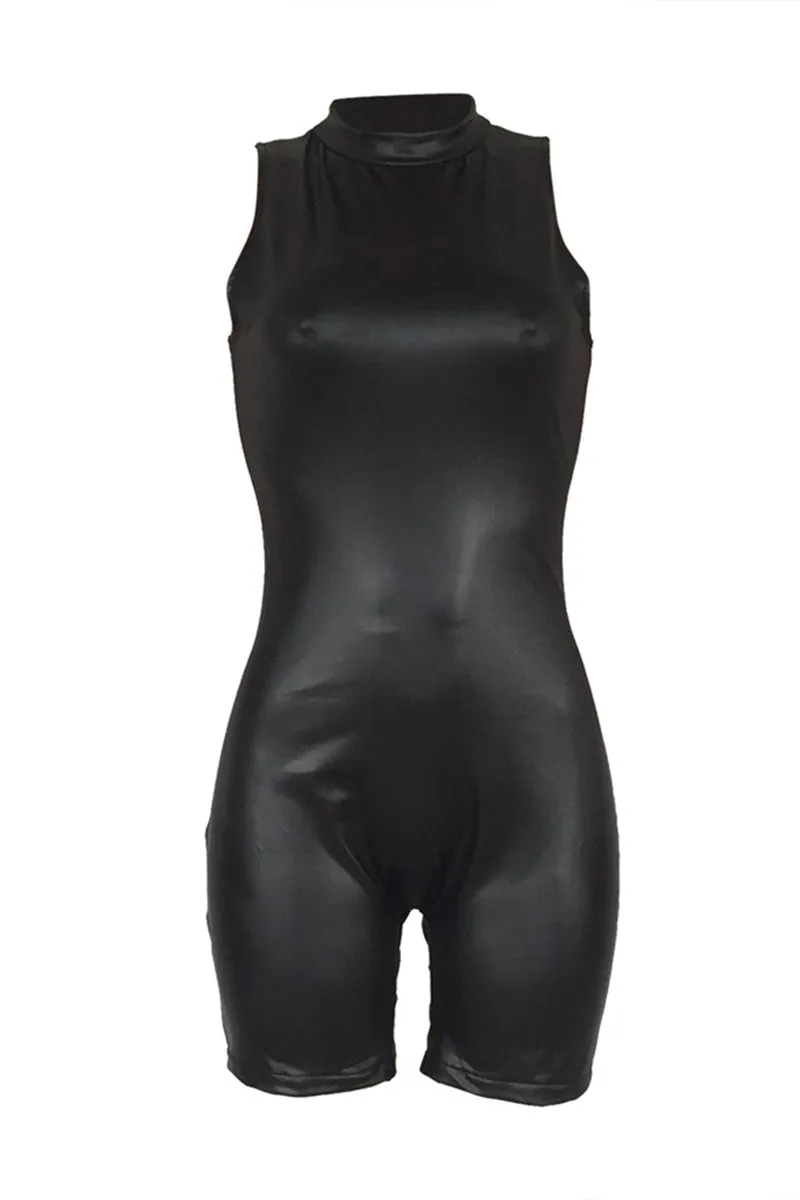 JH651 High-Neck Sleeveless Romper