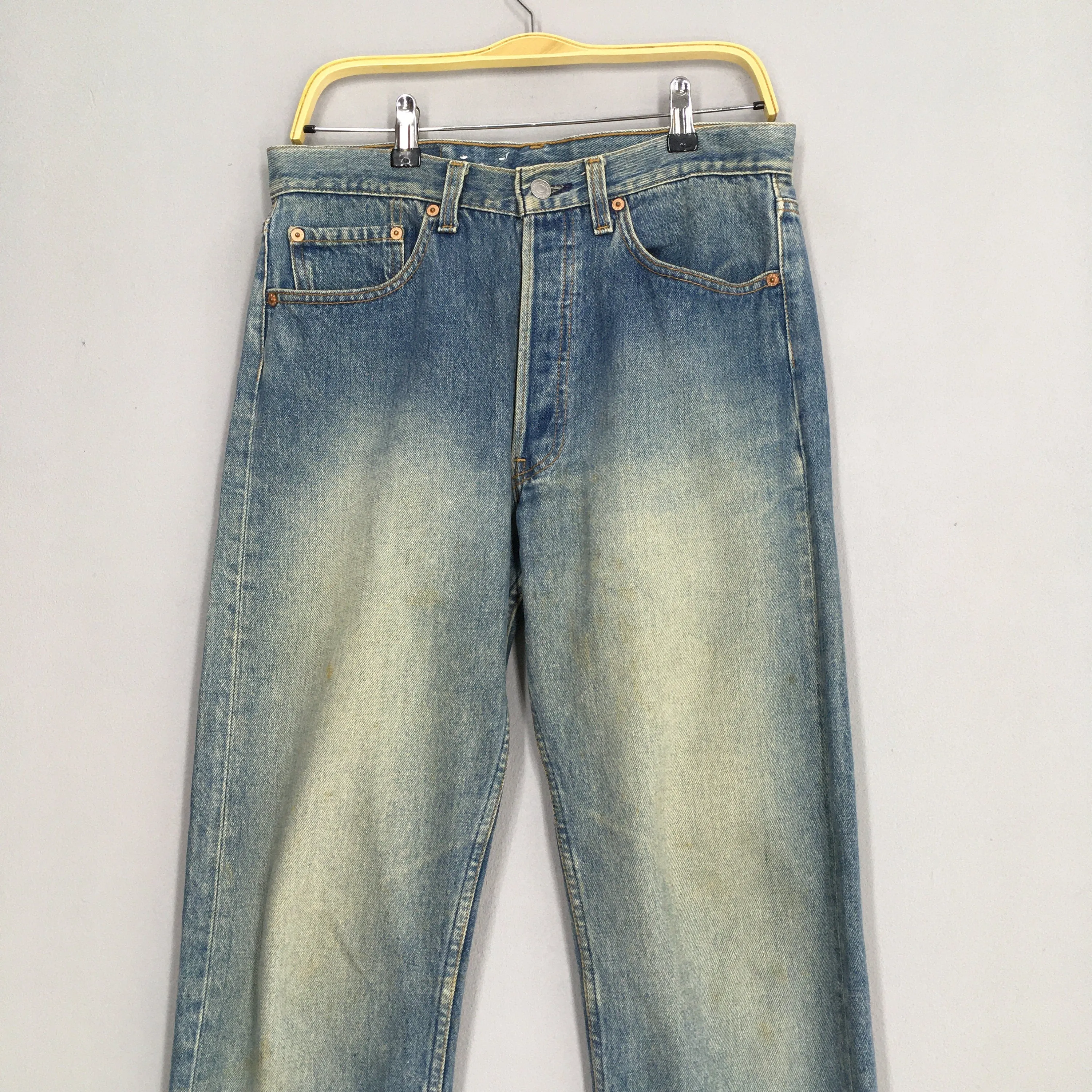 Levi's 501 Distressed Stonewash Jeans Size 31x31