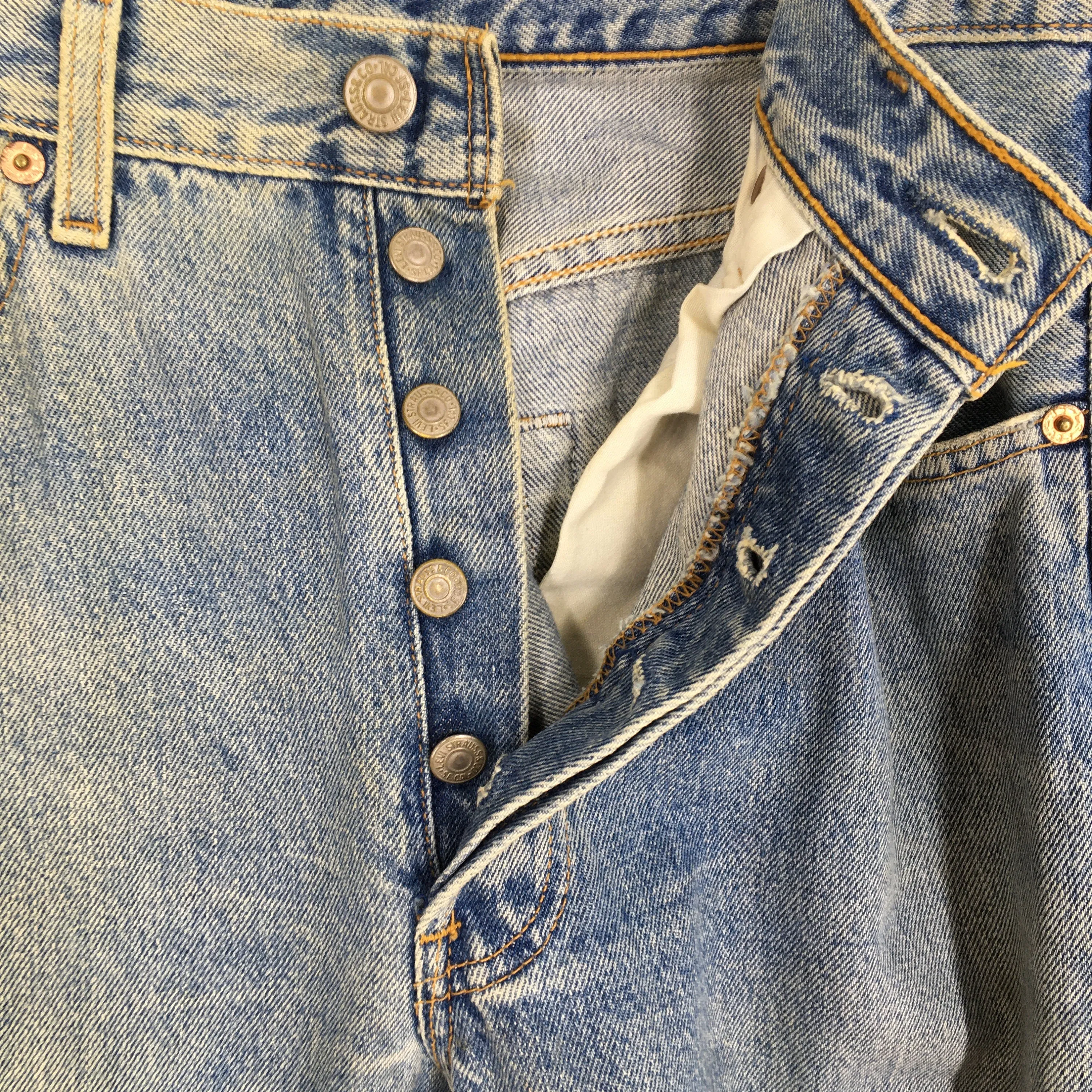 Levi's 501 Faded Dirty Stonewash Jeans Size 29x32.5