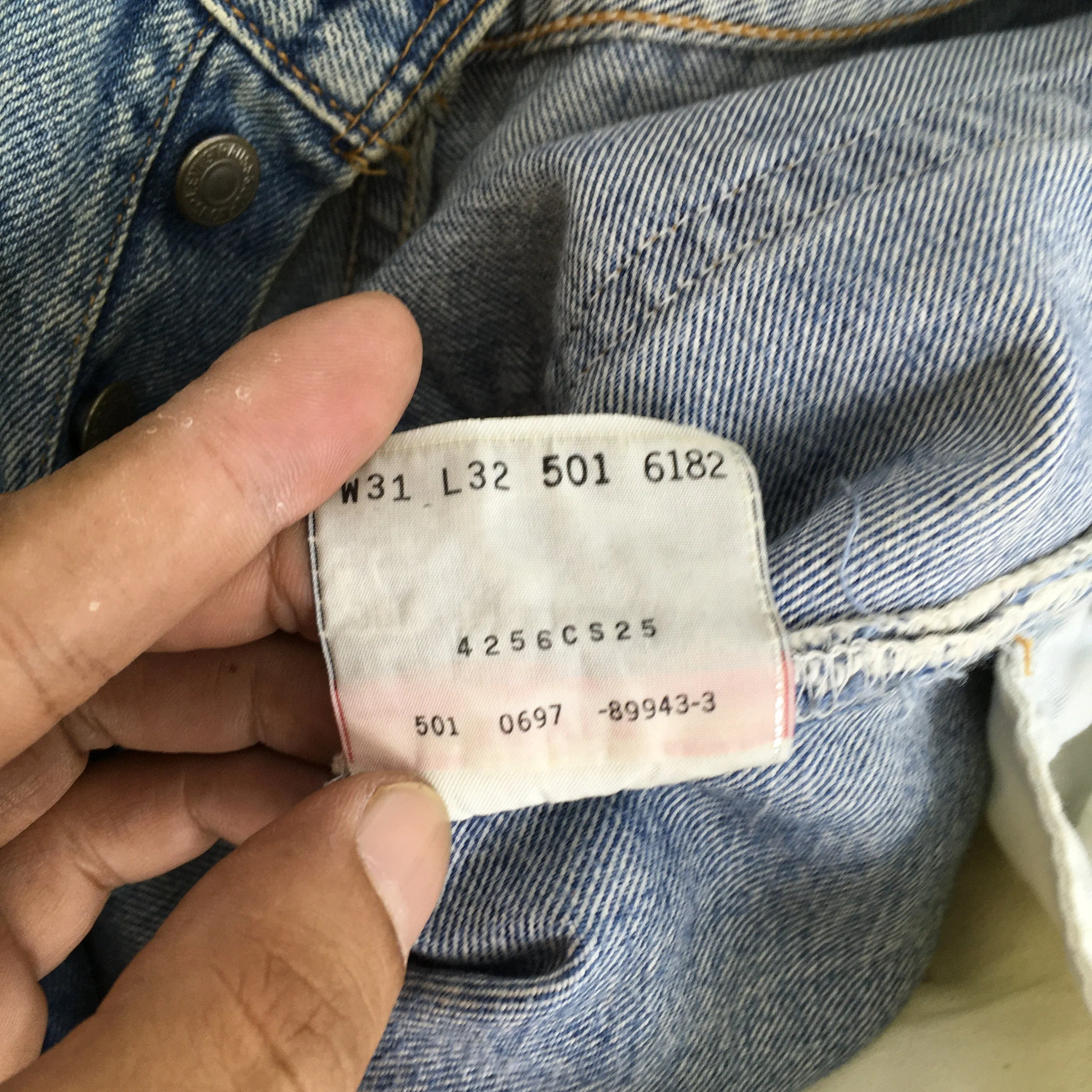Levi's 501 Faded Dirty Stonewash Jeans Size 29x32.5