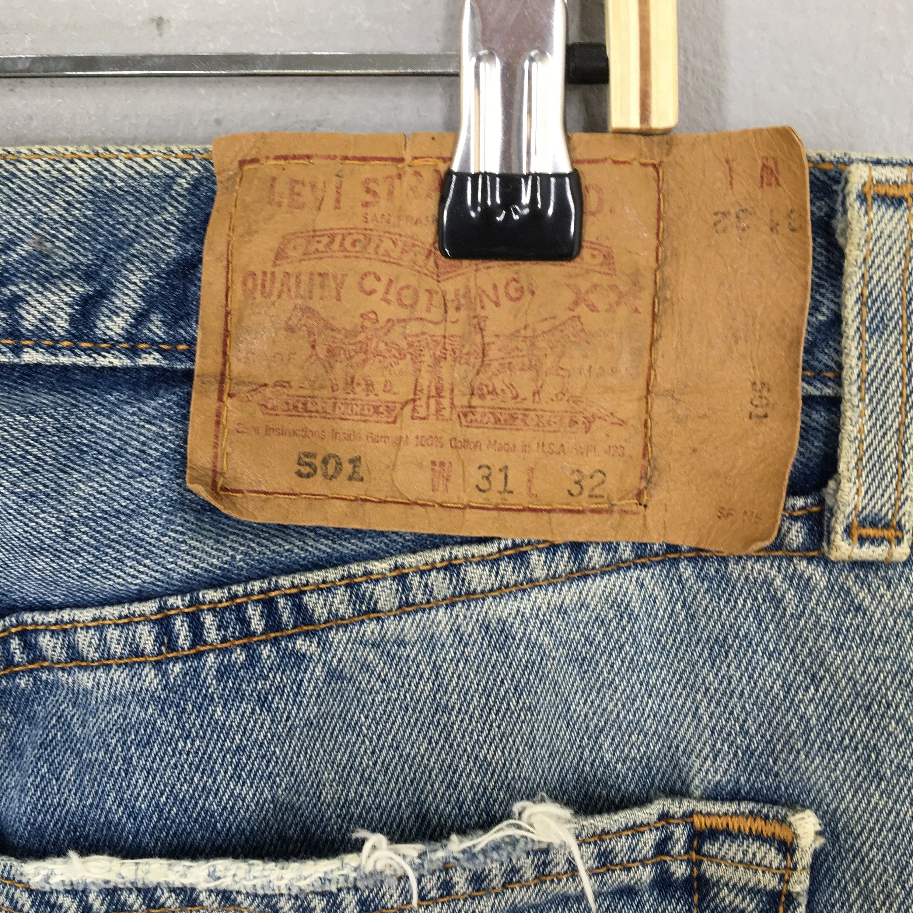 Levi's 501 Faded Dirty Stonewash Jeans Size 29x32.5