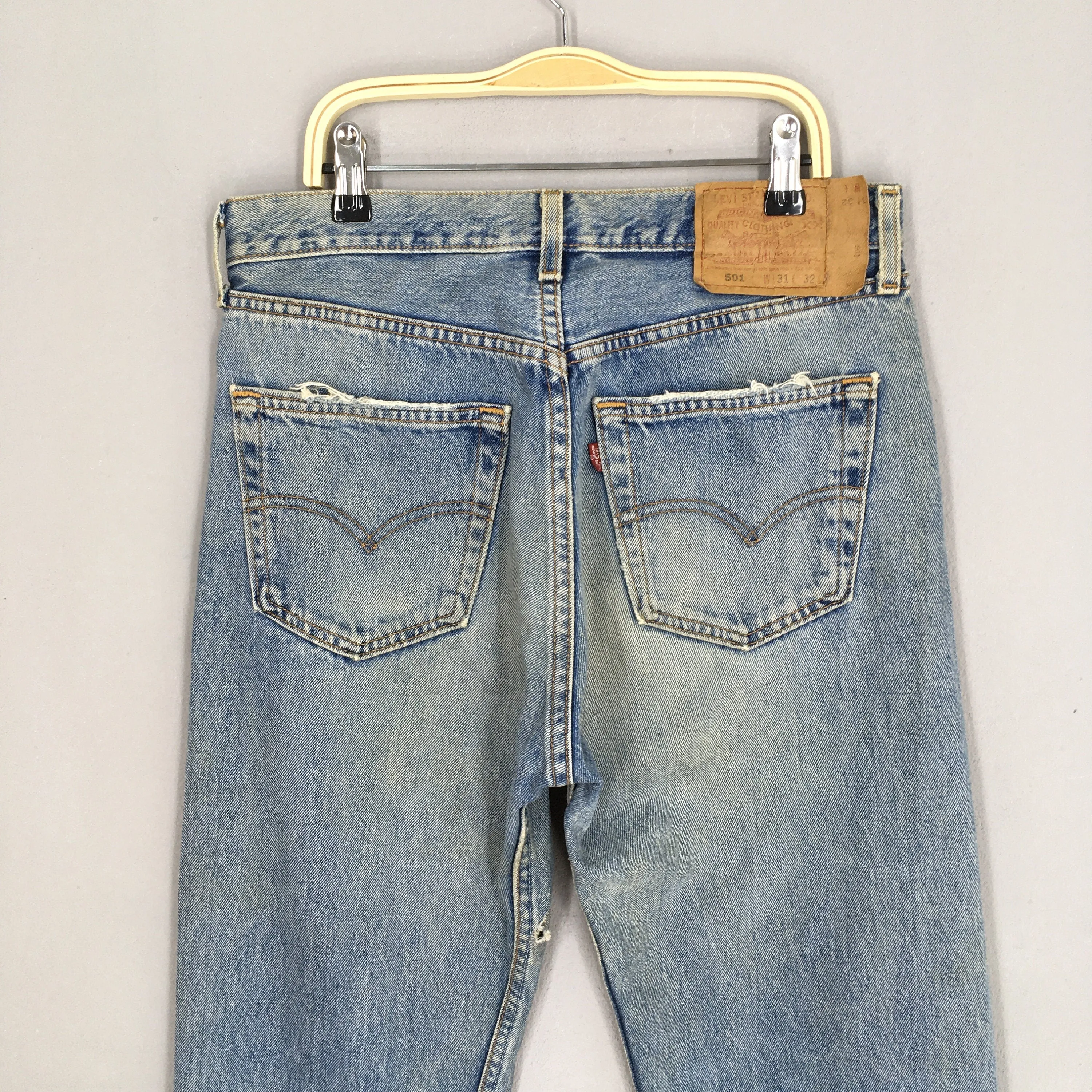 Levi's 501 Faded Dirty Stonewash Jeans Size 29x32.5