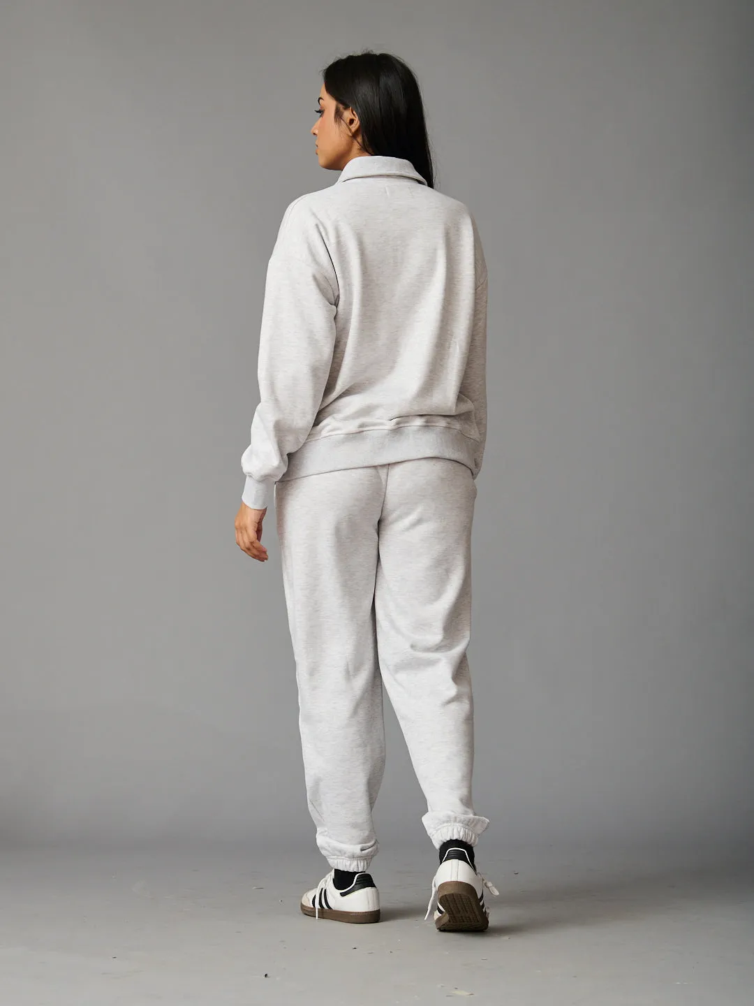 MELANGE MODE FLEECE COORD SET