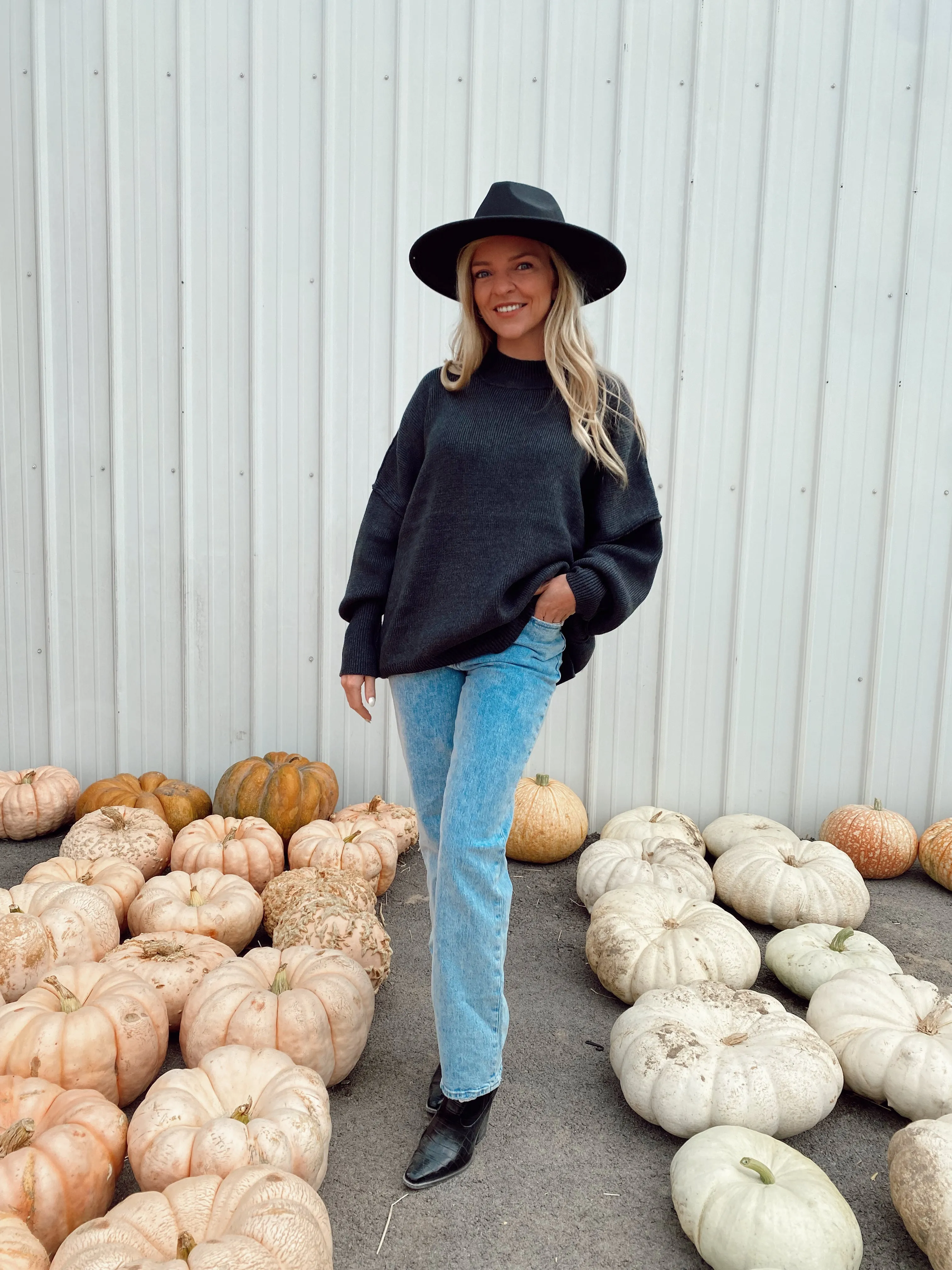 Oversized Charcoal Sweater