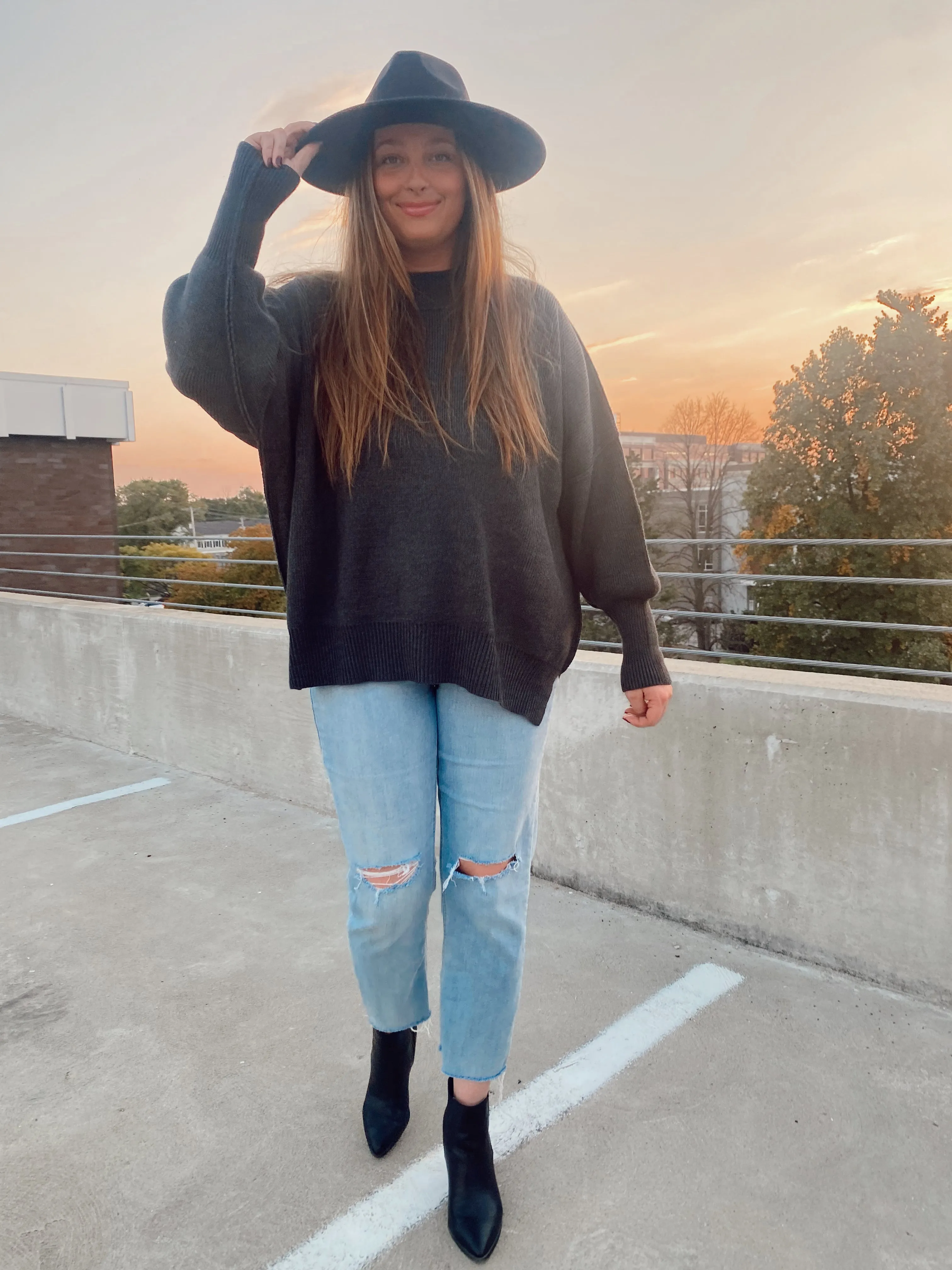 Oversized Charcoal Sweater