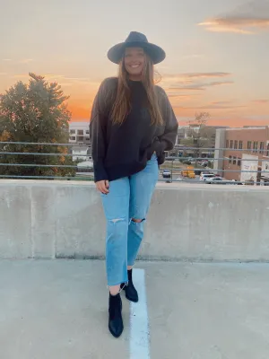 Oversized Charcoal Sweater
