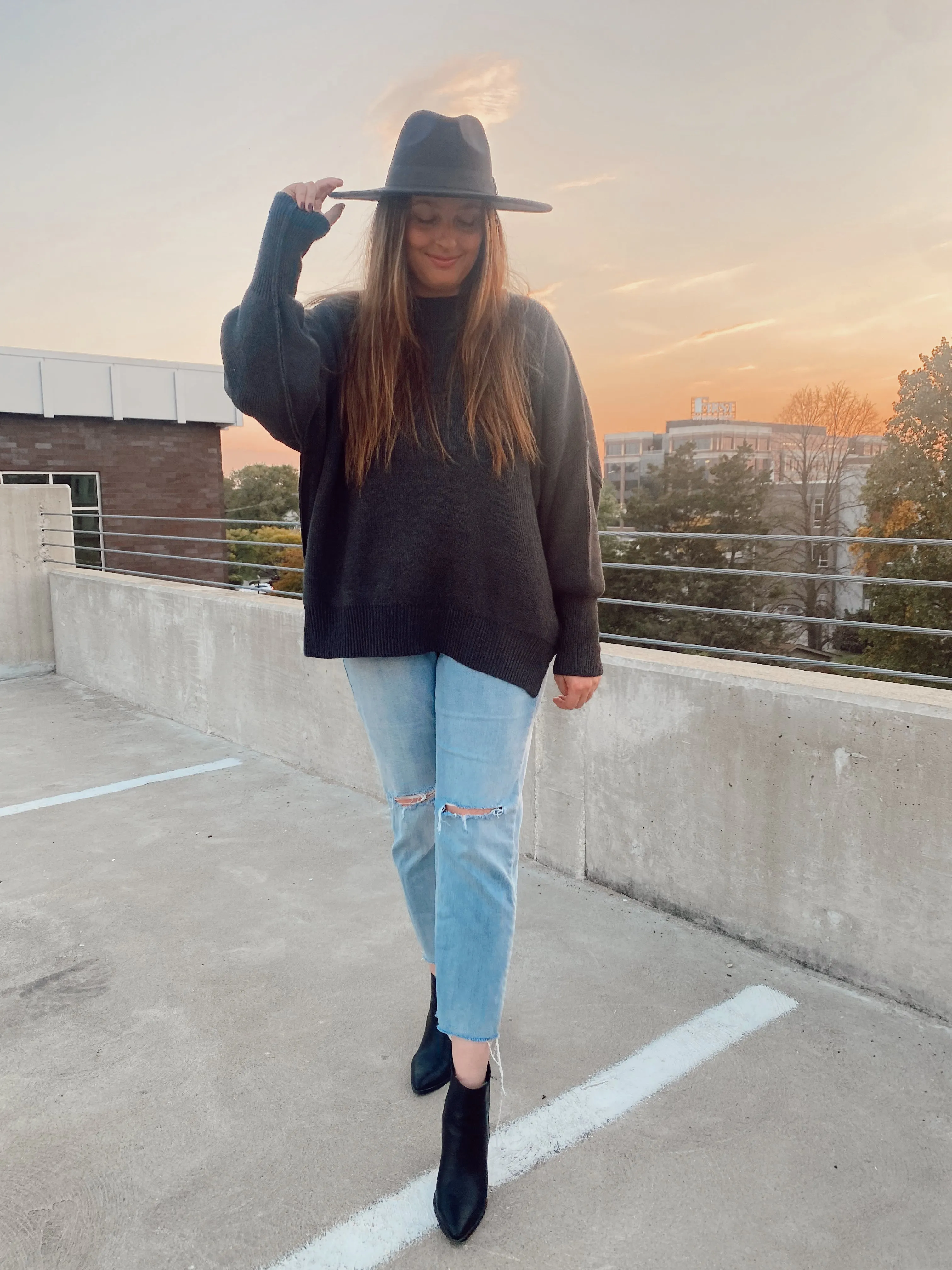 Oversized Charcoal Sweater