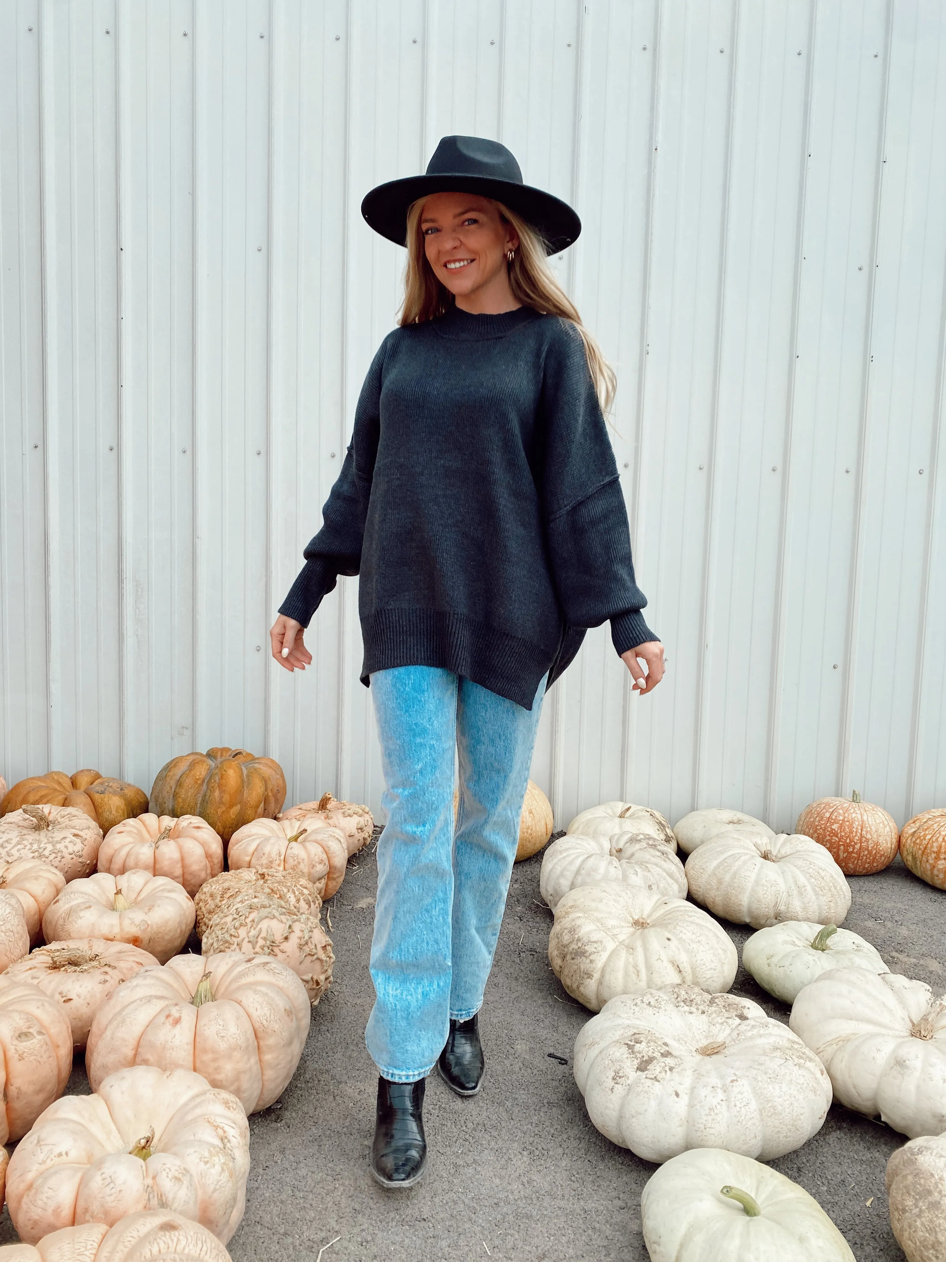 Oversized Charcoal Sweater