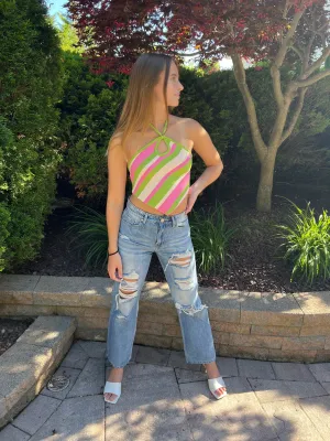 "Teenage Dream" High Waisted Slim Flare Jeans