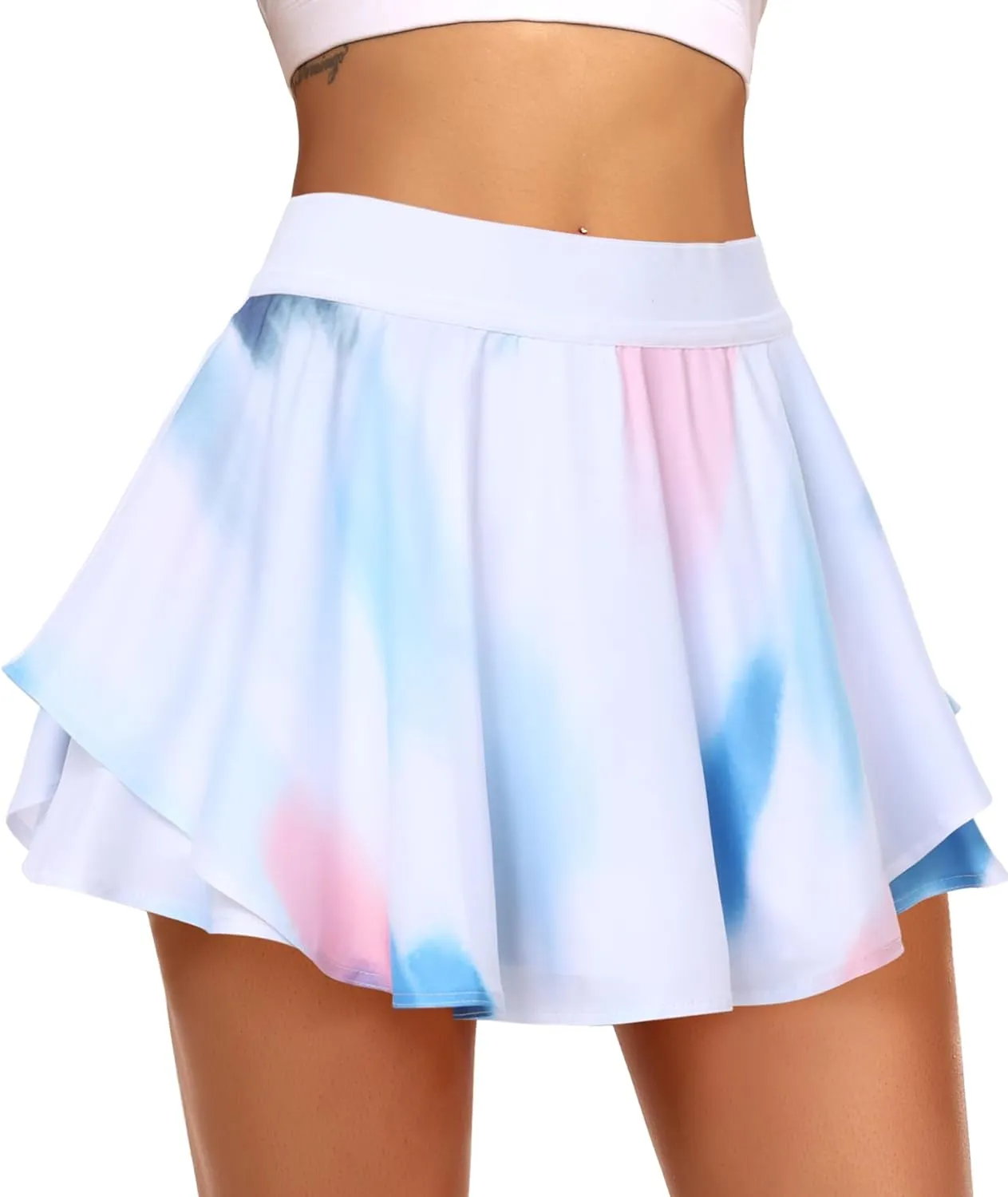 Ruffled Layer Summer Mini Skirt