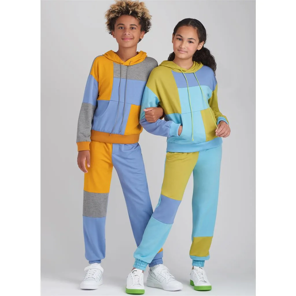 Simplicity Sewing Pattern S9695 Girls' and Boys' Hoodie and Jogger Set
