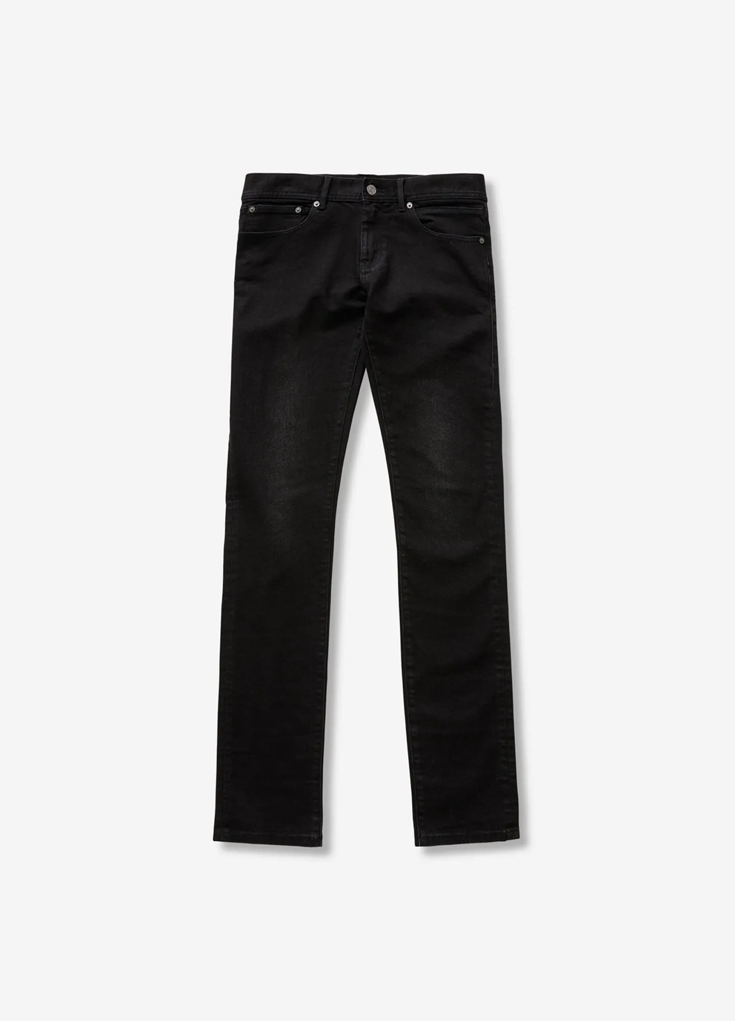 Skinny Fit Washed Denim Jeans Black