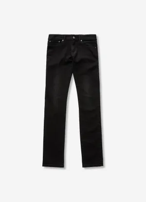 Skinny Fit Washed Denim Jeans Black