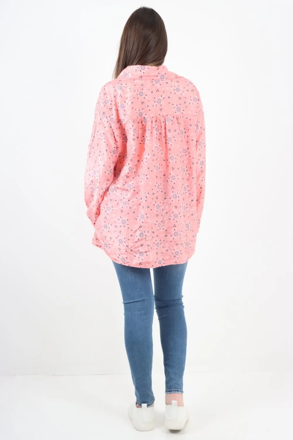 Small Ditsy Floral Print Shirt Top