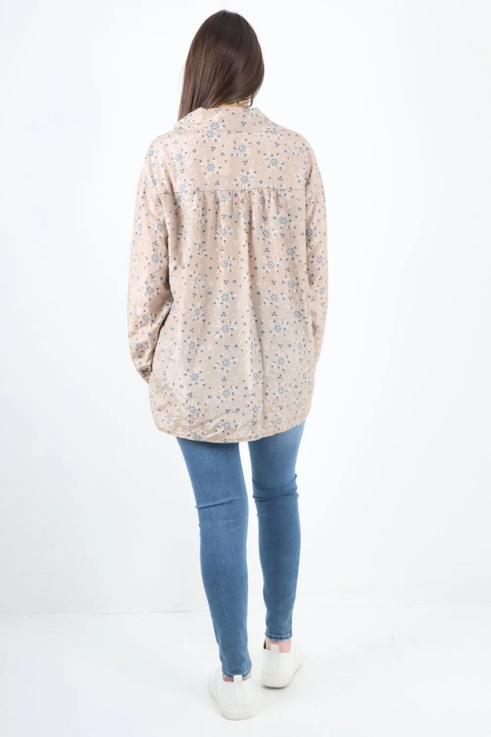 Small Ditsy Floral Print Shirt Top