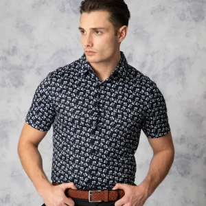 Southlink Navy Floral Print Shirt
