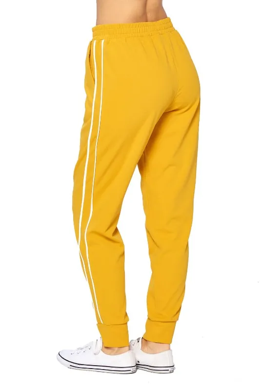 Stripe Jogger Drawstring Sweat pants