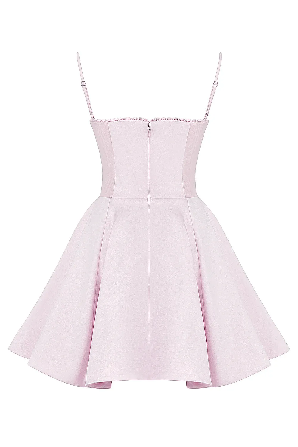 Trend4us Women's Chic Sweetheart Flare Mini Dress