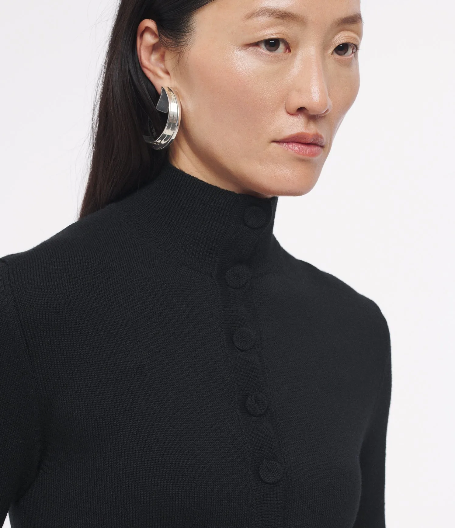 Turtleneck Cardigan