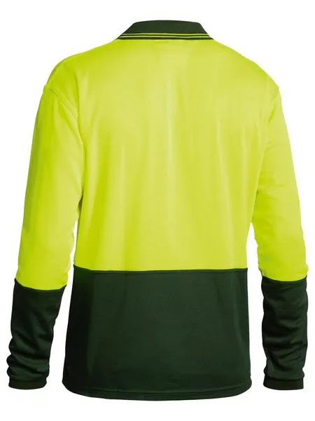 Two tone Hi Vis Polo Shirt Long Sleeve - BK6234