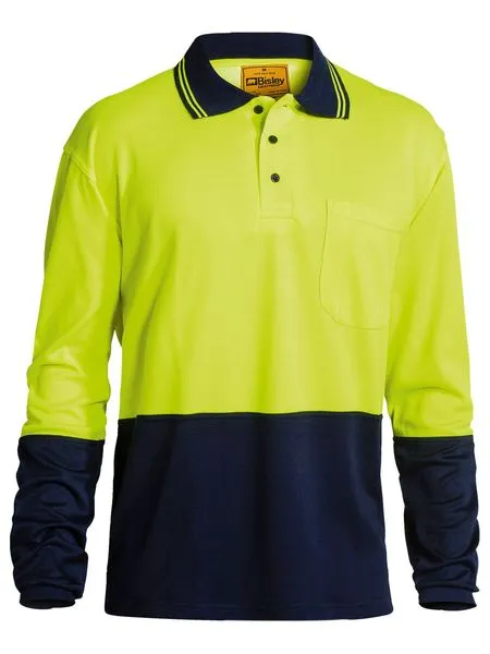 Two tone Hi Vis Polo Shirt Long Sleeve - BK6234