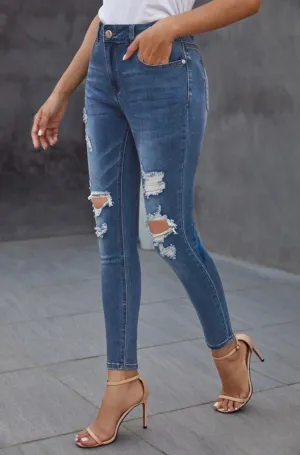 Viv Vintage Ripped Skinny Jeans