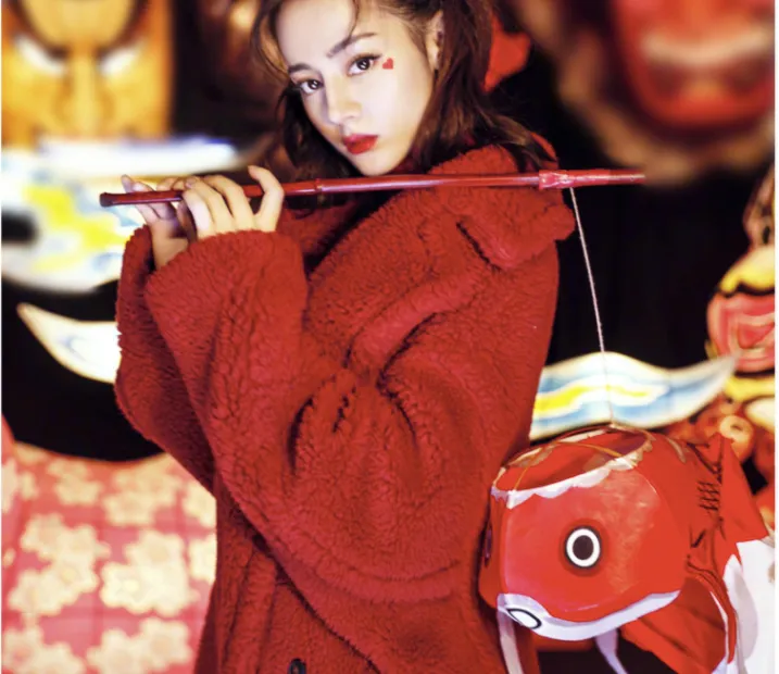 women long faux fur warm overcoat